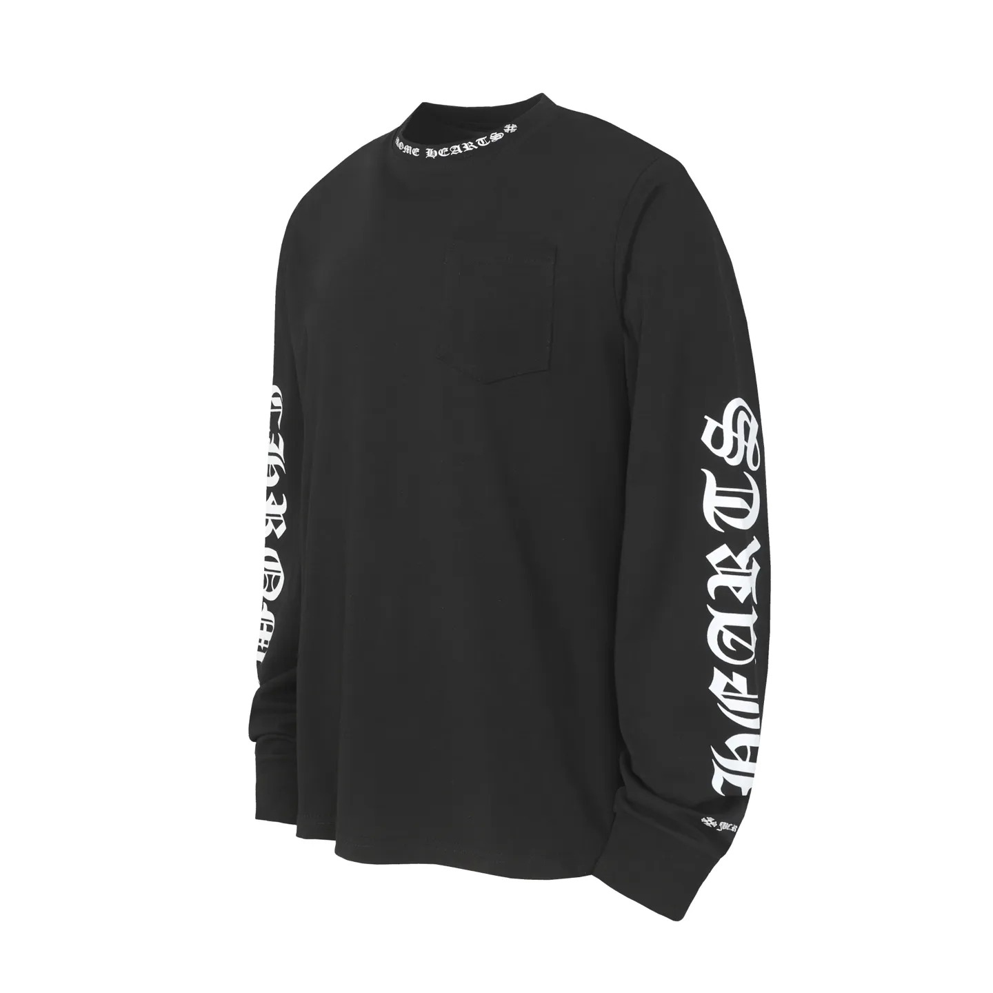 P150 Cross-border running quantity. Please do not place an order if you pursue perfection. -Chrome Hearts/Chrome Hearts 23ss Sanskrit printed popular long-sleeved T-shirt -High weight, high density and high quality. The wool is soft, delicate and skin-friendly. It feels soft and silky. It has excellent warmth and skin-friendly properties.